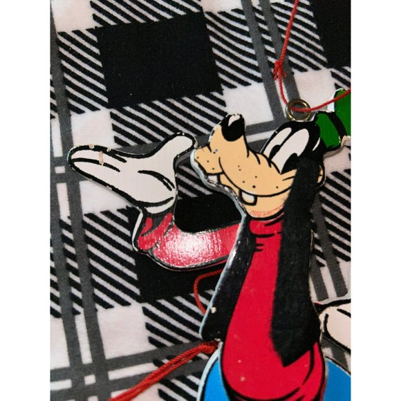 Vintage Walt Disney Original Mickey & Goofy Jointed Puppet Christmas Tree Orname - Picture 5 of 6